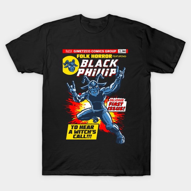 Black Phillip - first issue! T-Shirt by GiMETZCO!